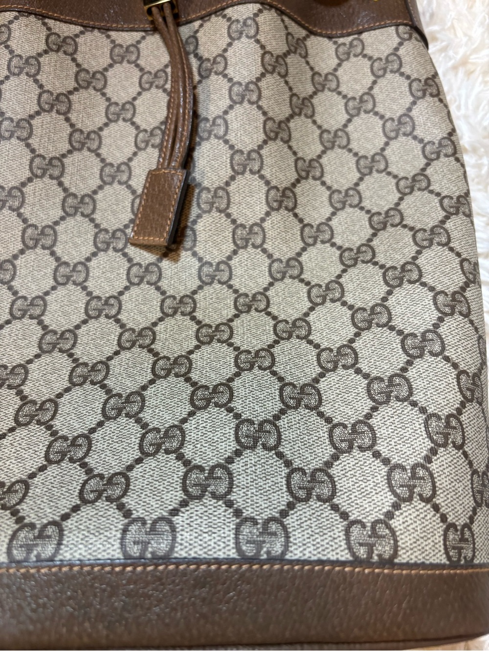Vintage Gucci GG Supreme/Plus Bucket Bag-Deadstock Condition-Never Carried - Picture 3 of 16